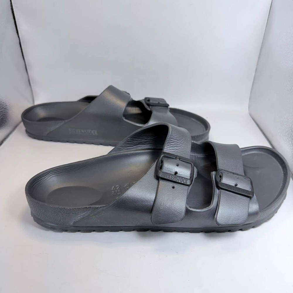 Birkenstock Arizona EVA Sandals Anthracite Gray Mens 9 Womens 11 EU 42 Slides